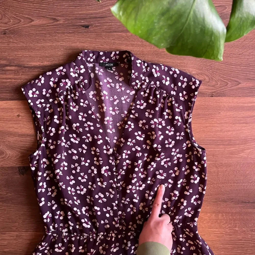 Jacobs Floral Purple Dress - Picture 6 of 8